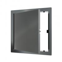 Люк ревизионный пластиковый нажимной  172*172 с  фланцем 150*150  L1515N Gray EVECS