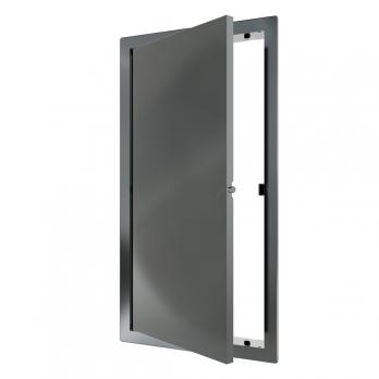 Люк ревизионный пластиковый нажимной  172*322 с  фланцем 150*300  L1530N Gray EVECS