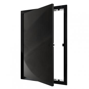 Люк ревизионный пластиковый нажимной  223*323 с  фланцем 200*300  L2030N Black EVECS