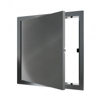 Люк ревизионный пластиковый нажимной  224*224 с  фланцем 200*200  L2020N Gray EVECS