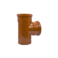110 тройник на 110 угол 87,5  ПП ЭКОНОМ  наруж.