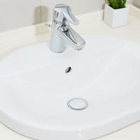 Пробка для ванны белая D45мм ПВХ