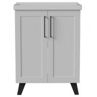 Тумба д/ванной "РИФ-60" 2 створки  белый под рак."Fest- 60"  мебельный (Sanita Luxe)(ПВХ)