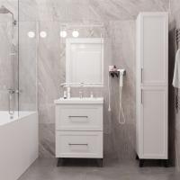 Тумба д/ванной "РИФ-60" 2 ящика  белый под рак."Fest- 60"  мебельный (Sanita Luxe)(ПВХ)