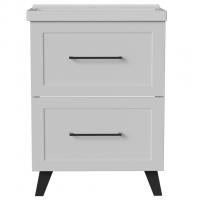 Тумба д/ванной "РИФ-60" 2 ящика  белый под рак."Fest- 60"  мебельный (Sanita Luxe)(ПВХ)