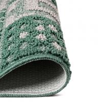 Набор ковриков д/ванной Shahintex LOOP ITALIANO  50*80+50*50 "мозаика" зеленый