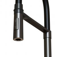 Смеситель для кухни 35k MIXLINE MLSS-0402BL черный гибкий излив магнит, п/гайку ЧЕРНЫЙ ГРАФИТ