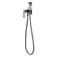 Смеситель с гигиенической лейкой 25к G7217-19  GAPPO встраиваемый, ОРУЖЕЙНАЯ СТАЛЬ