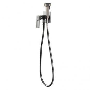 Смеситель с гигиенической лейкой 25к G7217-19  GAPPO встраиваемый, ОРУЖЕЙНАЯ СТАЛЬ