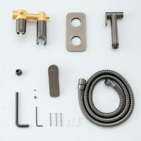 Смеситель с гигиенической лейкой 25к G7248-92  GAPPO встраиваемый, ОРУЖЕЙНАЯ СТАЛЬ