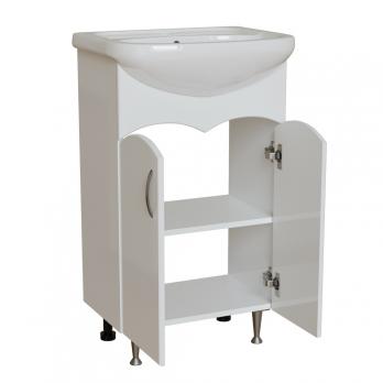 Тумба д/ванной "ФОРМАТ-50" под рак.Уют-50 (ROSA) (ПВХ) (разбор)