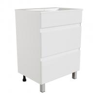 Тумба д/ванной "БРИКС-60" 2 ящ. под раковину "Breeze 60" меб. (Sanita Luxe) (ПВХ)(разбор)
