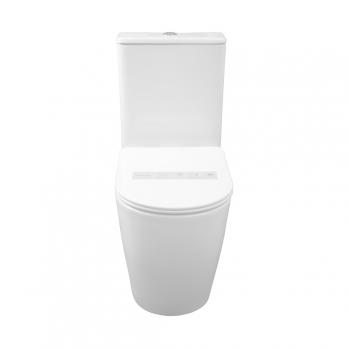 Унитаз-компакт безободковый WAVE ALEO Tornado1.0, гор,ниж,2-кн.арм, дюро,м/л,быстр,БЕЛЫЙ глянец NEW