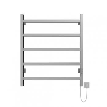 Полотенцесушитель MIXLINE FAVORITE  60х50 (таймер, 302 Вт, 5 перекладин) электрический МАТОВЫЙ ХРОМ