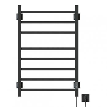 Полотенцесушитель MIXLINE FORTUNE  80х50 (таймер, 425 Вт, 8 перекладин) электрический ГРАФИТ