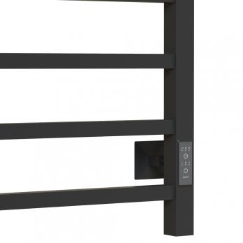 Полотенцесушитель MIXLINE FORTUNE  80х50 (таймер, 560 Вт, 7 перекладин + ПОЛКА) электрический ГРАФИТ