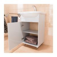 Тумба д/ванной "АлАн-45" белый, правая под раковину Уют-45 (Rosa) (ЛДСП) (разбор)