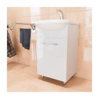 Тумба д/ванной "АлАн-45" белый, правая под раковину Уют-45 (Rosa) (ЛДСП) (разбор)