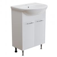 Тумба д/ванной "АлАн-60" белый 2 створки  под раковину Уют-60 (Rosa) (ЛДСП) (разбор)