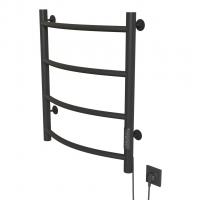 Полотенцесушитель MIXLINE CAPELLA  60х50 (таймер, 201 Вт, 4 перекладины) электрический ГРАФИТ