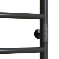 Полотенцесушитель MIXLINE CAPELLA  80х50 (таймер, 336Вт, 5 перекладин + ПОЛКА) электрический ГРАФИТ