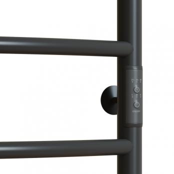 Полотенцесушитель MIXLINE CAPELLA  80х50 (таймер, 336Вт, 5 перекладин + ПОЛКА) электрический ГРАФИТ