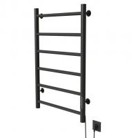 Полотенцесушитель MIXLINE VEGA  80х50 (таймер, 289 Вт, 6 перекладин) электрический ГРАФИТ