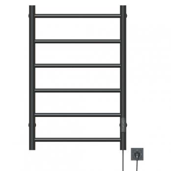 Полотенцесушитель MIXLINE VEGA  80х50 (таймер, 289 Вт, 6 перекладин) электрический ГРАФИТ