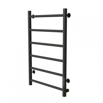 Полотенцесушитель MIXLINE VEGA  80х50 (таймер, 289 Вт, 6 перекладин) электрический ГРАФИТ