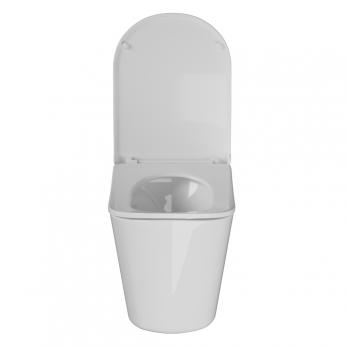 Унитаз подвесной анатомический WAVE SILUET Tornado3.0 сид. дюропласт, м/л, быстр, БЕЛЫЙ глянец (XL)