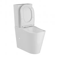 Унитаз-компакт анатомический WAVE SILUET Tornado3.0 гор,ниж,2-кн.арм,дюро,м/л,быстр,БЕЛЫЙ глянец