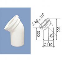 Труба фановая 110*45  Т110.45.00 Уклад