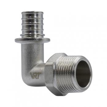 Уголок аксиальный 20 (2,8) х 3/4'' с наружной резьбой VRT®