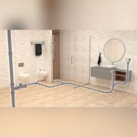 Воздушный клапан скрытого монтажа 50/75 мм ТП-905 Татполимер