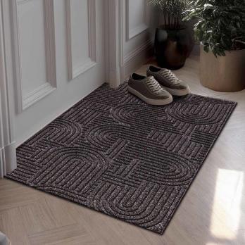 Коврик влаговпитывающий "Лабиринт" 50*100 см мокко, ворс 5мм