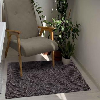 Коврик влаговпитывающий "Лабиринт" 50*100 см мокко, ворс 5мм