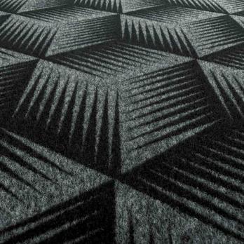 Коврик влаговпитывающий "Фокус" 50*100 см серый, ворс 5мм