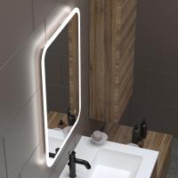 Зеркало MIXLINE "Колорит" ЭКОНОМ 500*600 (ШВ) сенсорный выкл, светодиодная подсветка, универс.крепеж