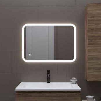 Зеркало MIXLINE "Колорит" ЭКОНОМ 500*600 (ШВ) сенсорный выкл, светодиодная подсветка, универс.крепеж