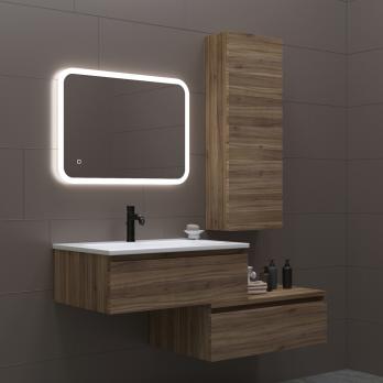 Зеркало MIXLINE "Колорит" ЭКОНОМ 500*600 (ШВ) сенсорный выкл, светодиодная подсветка, универс.крепеж