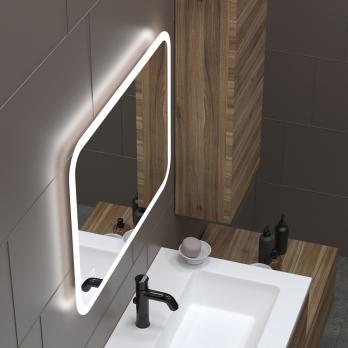 Зеркало MIXLINE "Колорит" ЭКОНОМ 500*600 (ШВ) сенсорный выкл, светодиодная подсветка, универс.крепеж