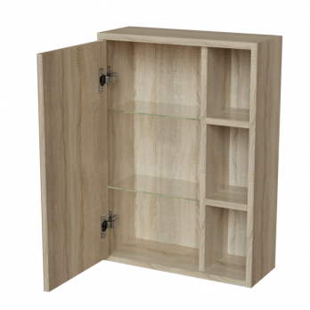 Зеркальный шкаф "МИЛТОН-50" Дуб сонома (ЛДСП)