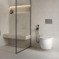 Комплект Sanita Luxe "Система инсталляции OLI+подвесной унитаз Galaxy RML SLM + круглая кнопка ХРОМ"