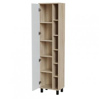 Пенал "МИЛТОН-50" левый  Дуб сонома /белый (500*1950*316) (ЛДСП/ПВХ)