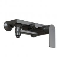 Душевая система ML33-06GR "City Graphite"(смес35К с изл+лейка3поз.+душ.шланг+тропич.душ.) ГРАФИТ