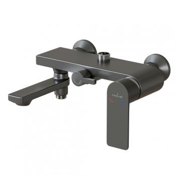 Душевая система ML33-06GR "City Graphite"(смес35К с изл+лейка3поз.+душ.шланг+тропич.душ.) ГРАФИТ