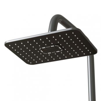 Душевая система ML33-06GR "City Graphite"(смес35К с изл+лейка3поз.+душ.шланг+тропич.душ.) ГРАФИТ