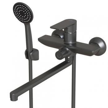 Смеситель для ванны и раковины 35k MIXLINE ML33-02GR "City Graphite" ГРАФИТ