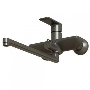 Смеситель для ванны и раковины 35k MIXLINE ML33-02GR "City Graphite" ГРАФИТ