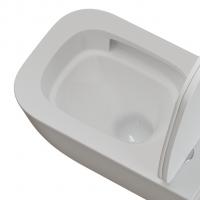 Унитаз подвесной безободковый WAVE LETI Tornado3.0 сид. дюропласт, м/л, быстр, БЕЛЫЙ глянец (XL)